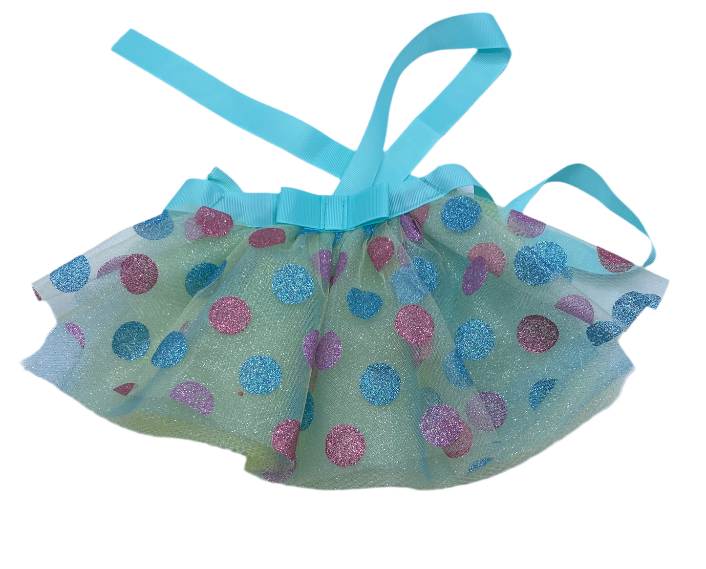 Pink & Blue Polka Dots Pet Tutu