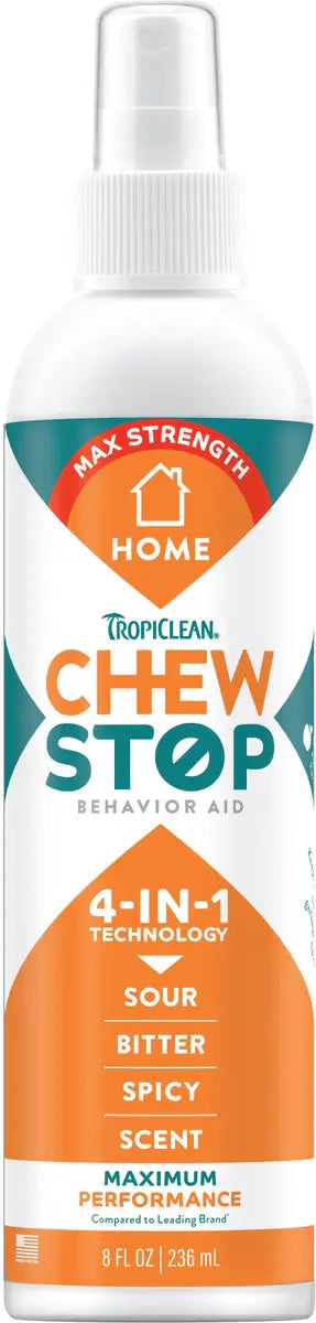TropiClean Chew Stop Behavior Aid Home Spray 8 oz