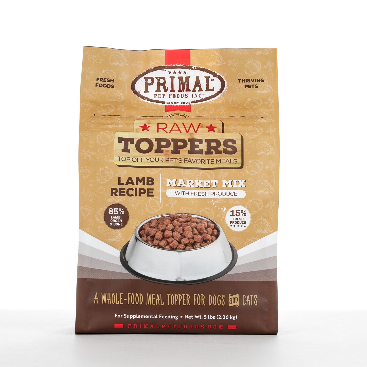 Primal Frozen Lamb Market Mix Topper 5 lb