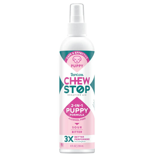 TropiClean Chew Stop Behavior Aid Puppy Spray 8 oz