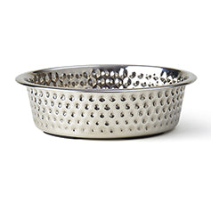 Crete Hammered Stainless Pet Bowl