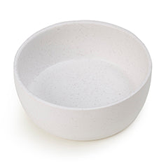 White Speckled Stoneware Pet Bowl