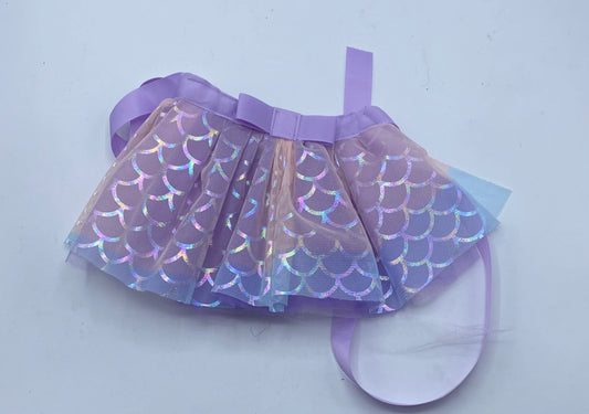 Purple Mermaid Scales Pet Tutu.