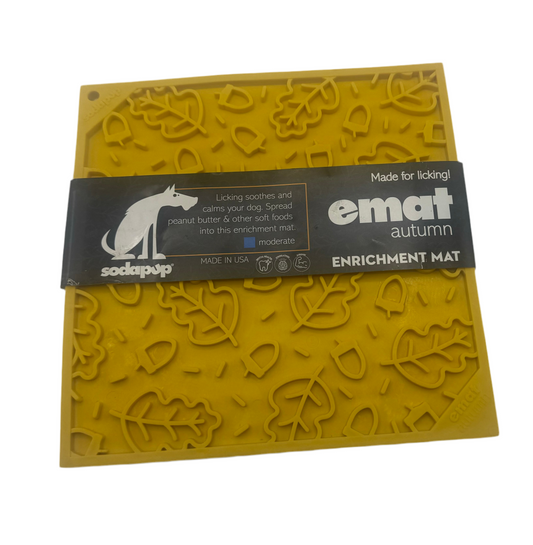 "Autumn " Emat Enrichment Lick Mat for Dogs & Cats