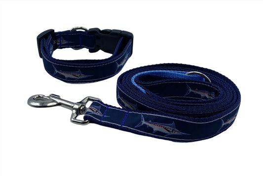 Swordfish Ribbon Collars or Leads (1" Wide).