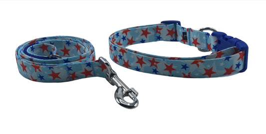 4th of Stars Nylon Collars or Leads (1" Wide).