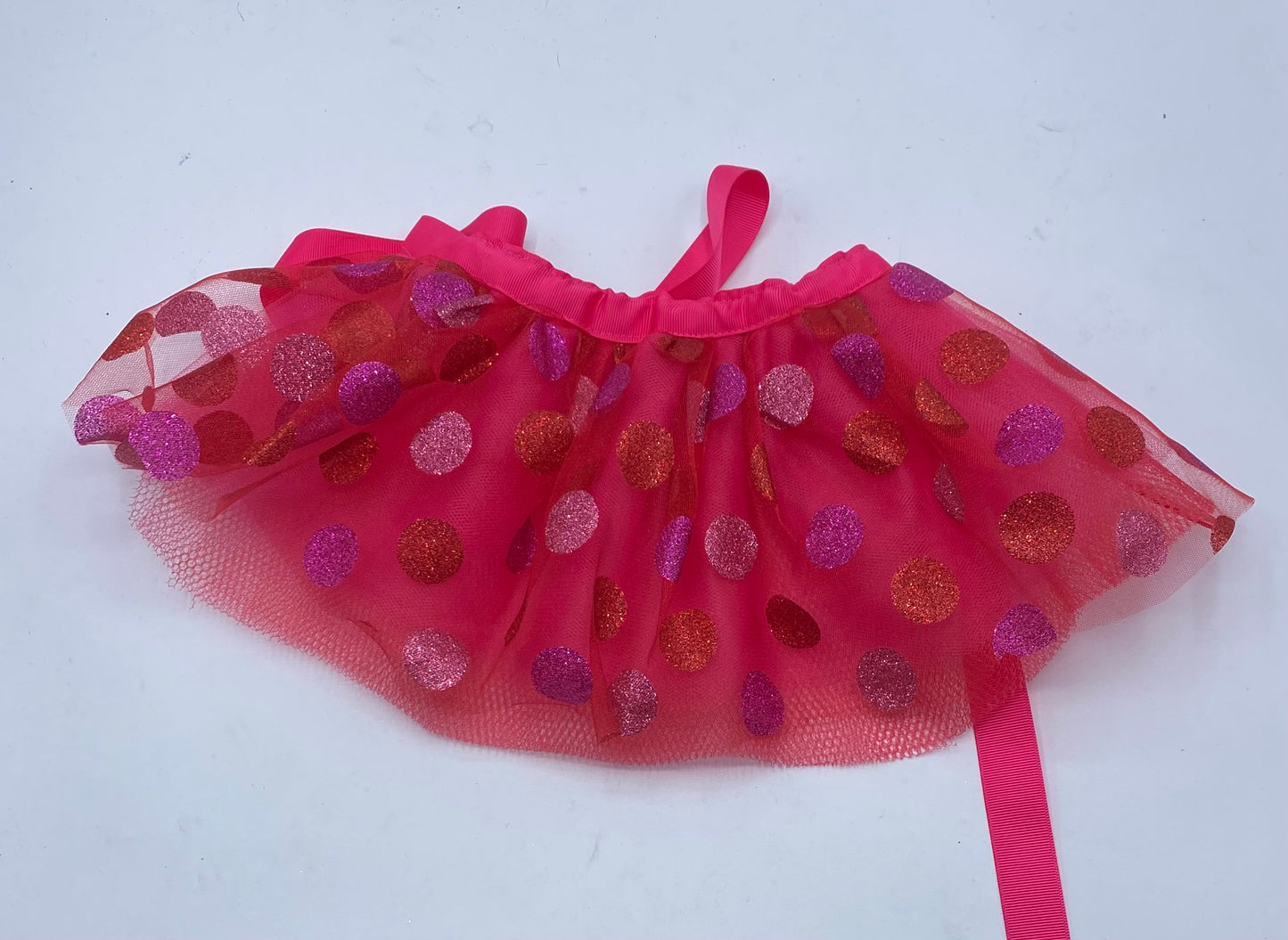 Red & Pink Polka Dots Pet Tutu.