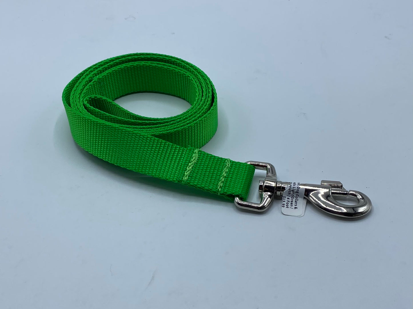 Basic Light green Dog Collars and Leads (1" wide)
