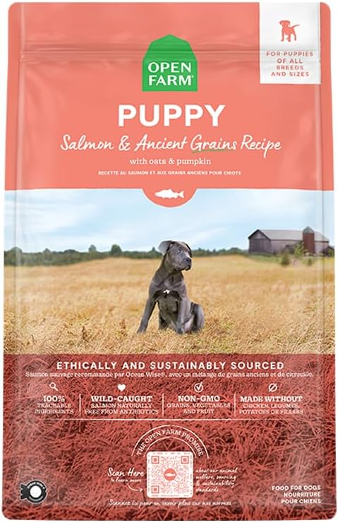 Open Farm Puppy Salmon & Ancient Grains Recipe Dog - 4lb