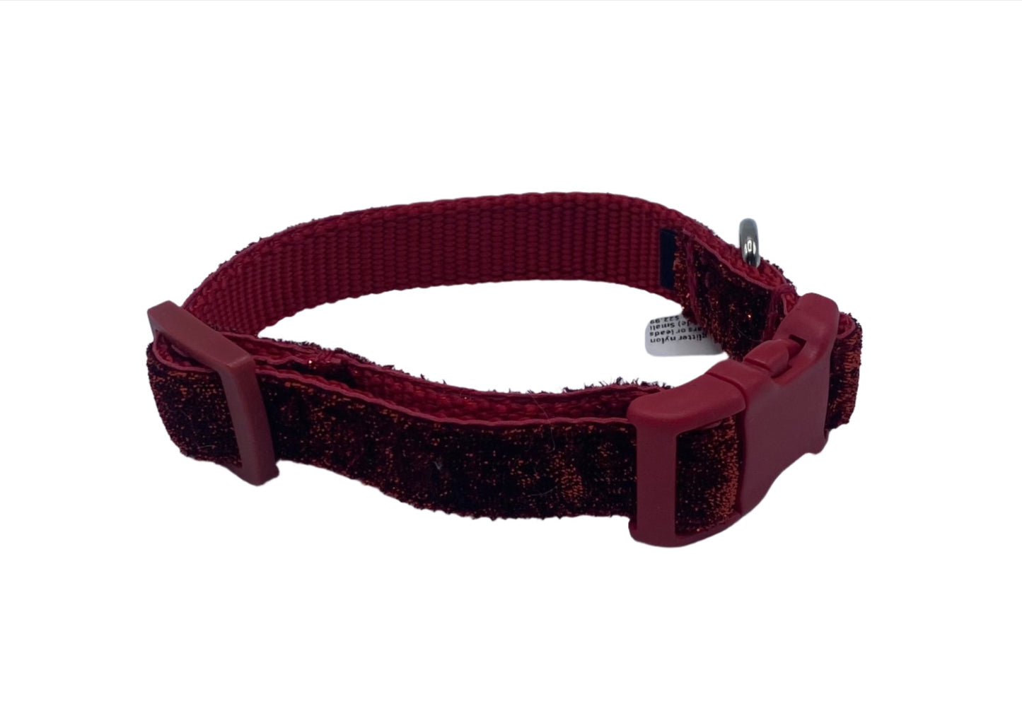 Red glitter ribbon collars (1.5" Wide)