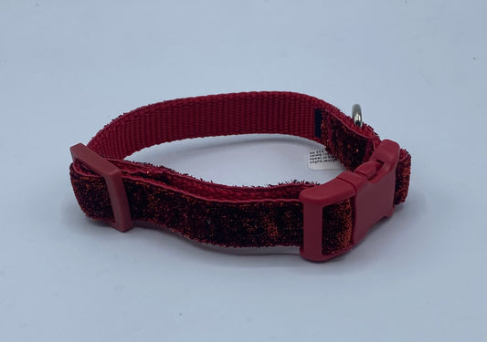 Red glitter ribbon collars (1.5" Wide)