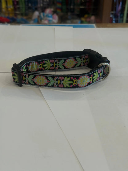 Victorian Daisies Ribbon  Collars or leads (5/8" Wide) NOLAbitchcouture