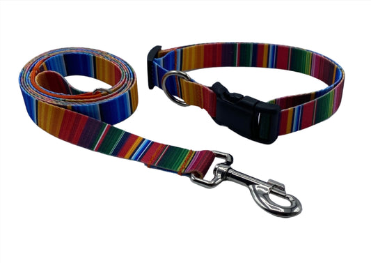 Prime Stripes Nylon Collars or Leads (1" Wide).