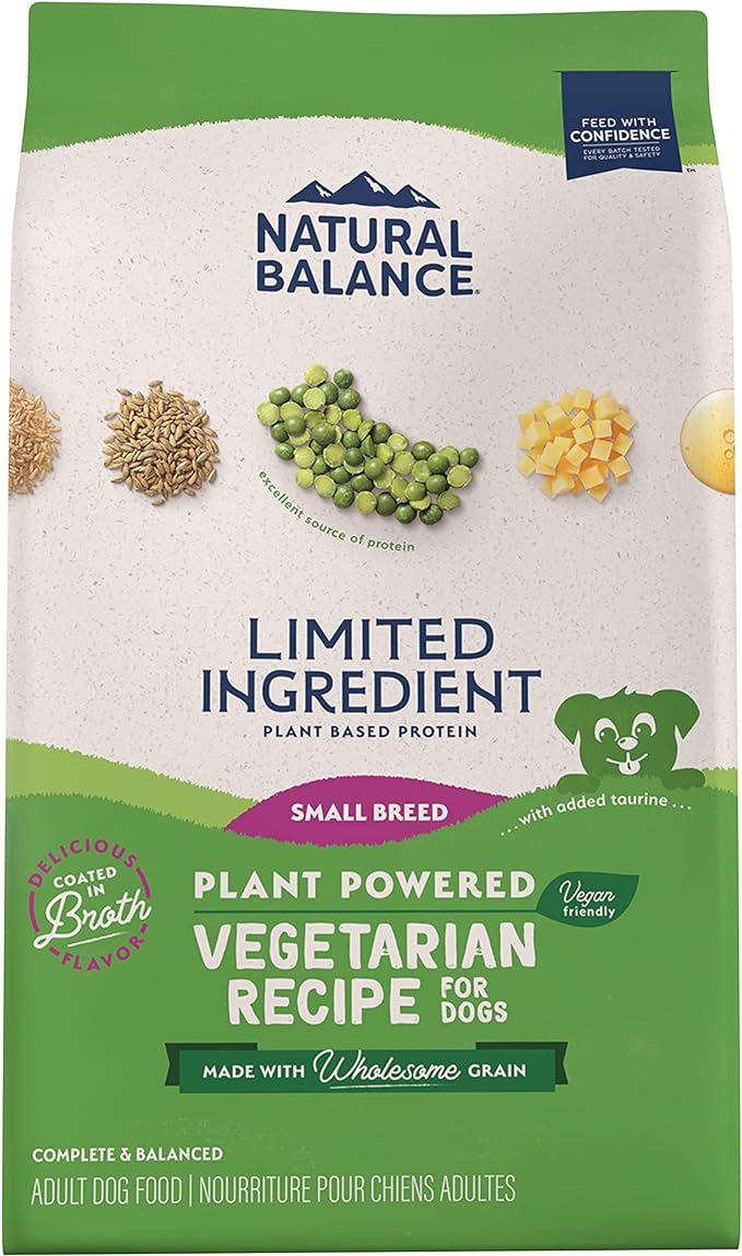 Natural Balance Vegetarian Recipe Small Breed Dry Dog Food.