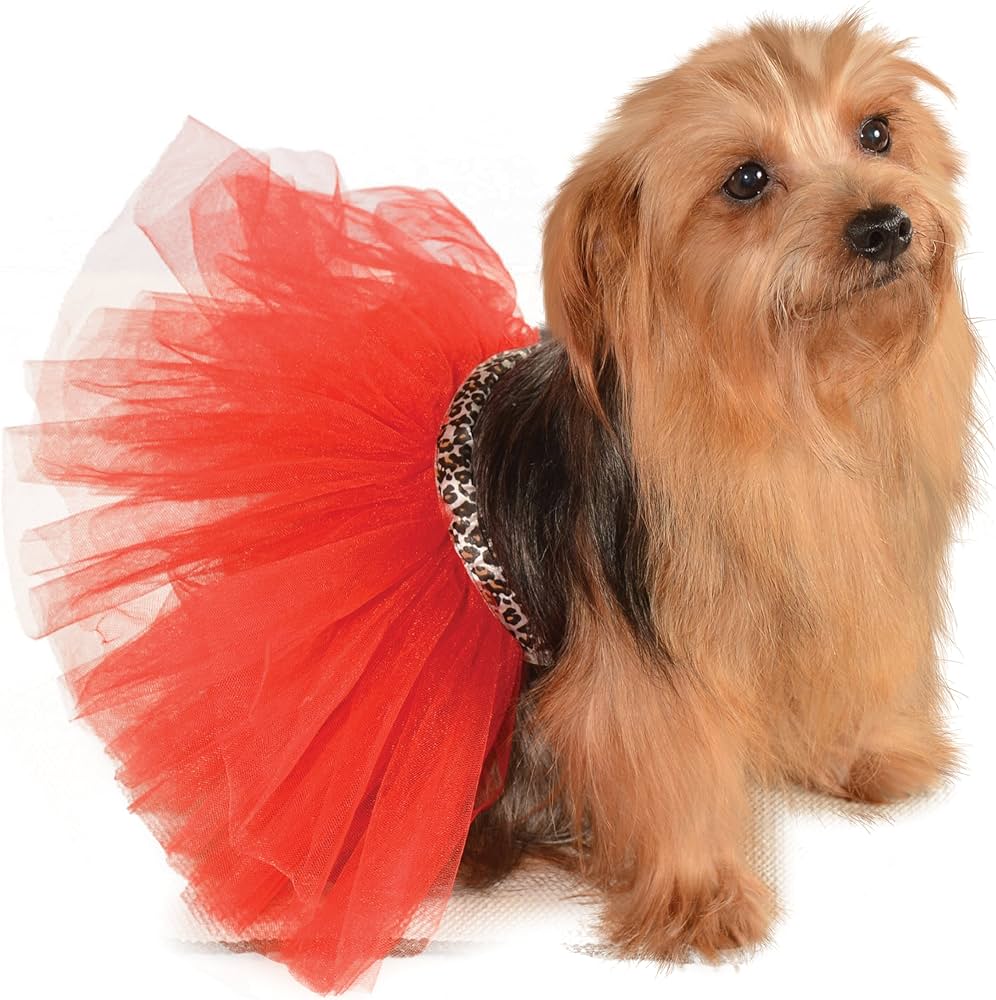 Red Leopard Pet Tutu.