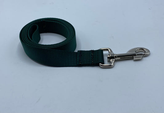 Basic Dark green Dog Collars and Leads (1" wide)