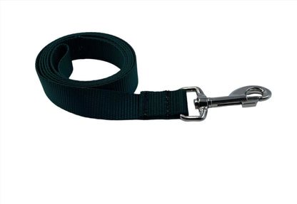 Basic Dark green Dog Collars and Leads (1" wide).