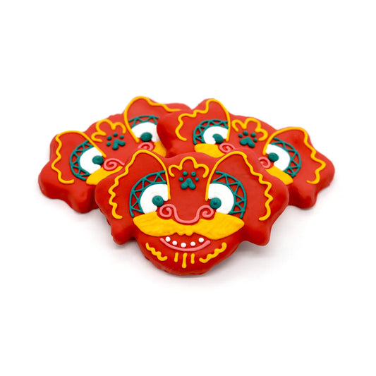 Lunar Dragon Crunchy Oat Dog Cookie.