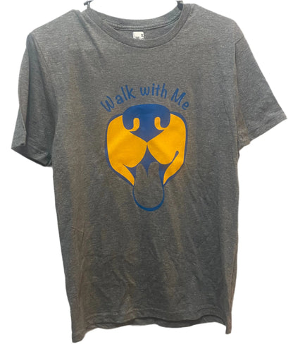 Walk with Me  Human T-Shirt Dog & Frog