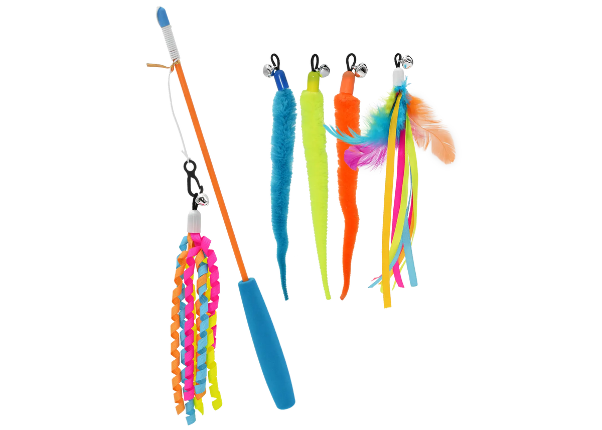 Cat Teaser w/ Interchangeable Attachments