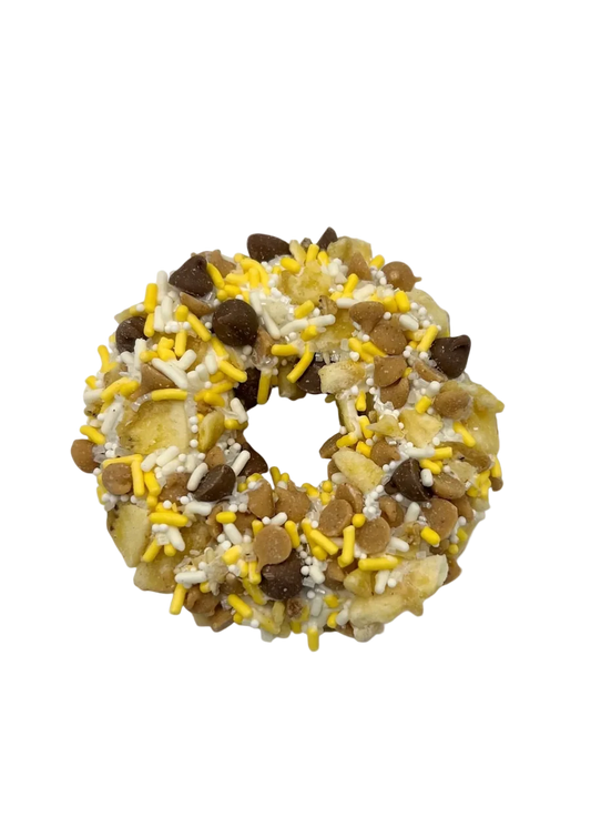 Gourmet Donut, Chunky Monkey Gourmet Donut Dog Treat