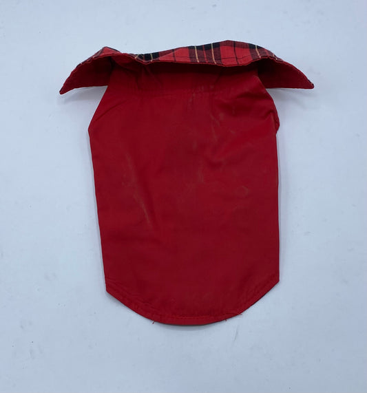 Red Plaid Reversible pet Vest