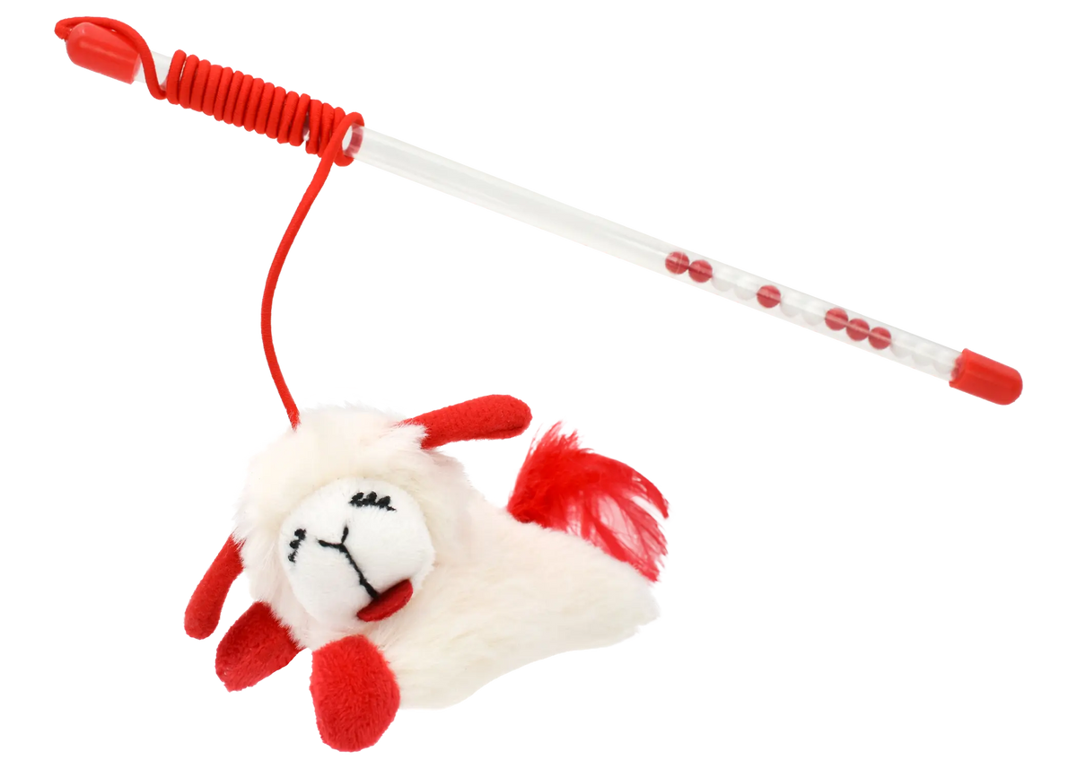 Lamb Chop® Cat Wand w/ Refillable Catnip