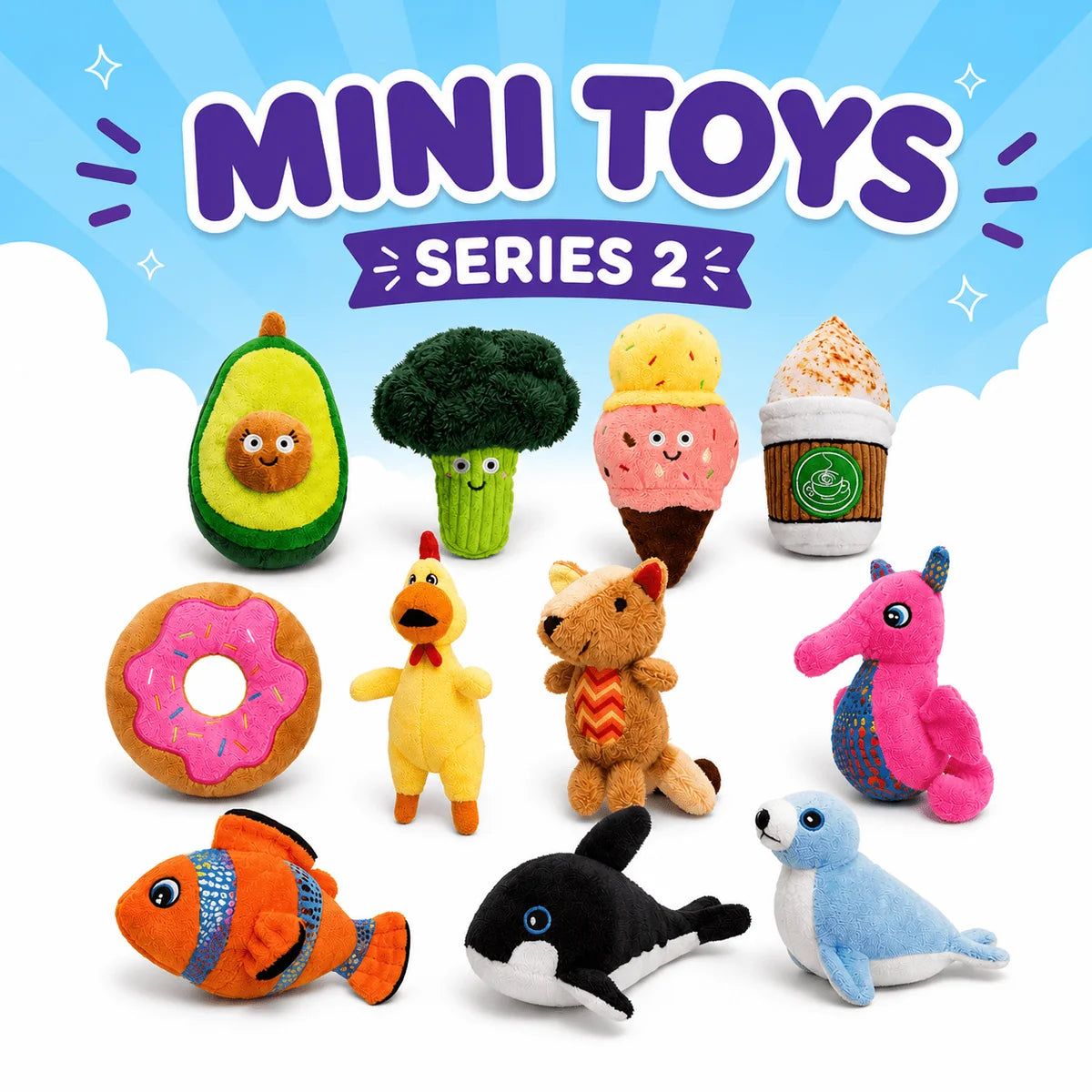 Mini Plush Dog Toy Collection