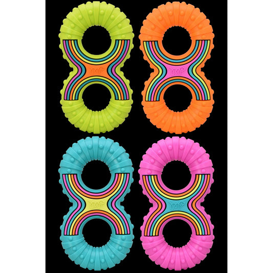 Grooverz Colorful TPR Figure 8 Dog Toy,