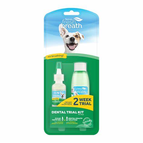 TropiClean Fresh Breath Dental Trial Kit.