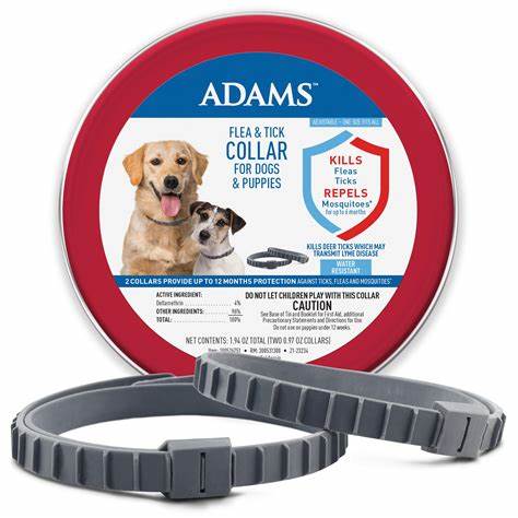 Adams Flea & Tick 2-Collar Canister for Dogs & Puppies (12 mo. Supply).