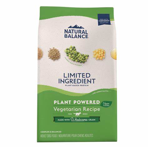 Natural Balance Vegetarian Formula Dry Dog Food.