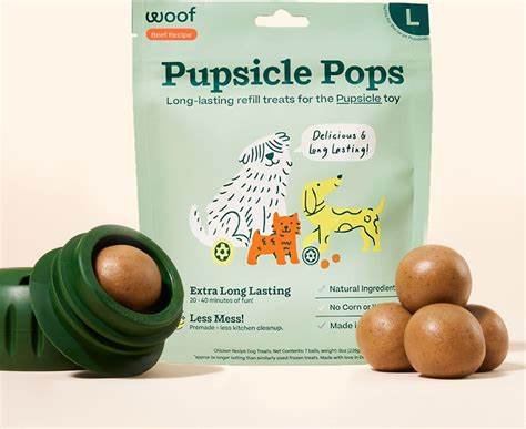 Woof Beef Pupsicle pup Pops.