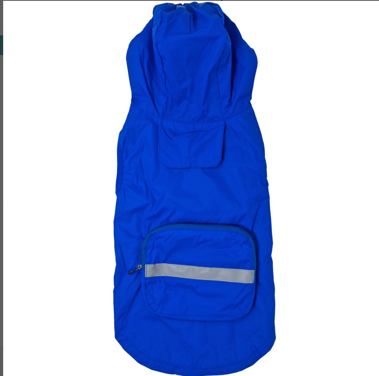 Packable Pet Raincoat - Blue.