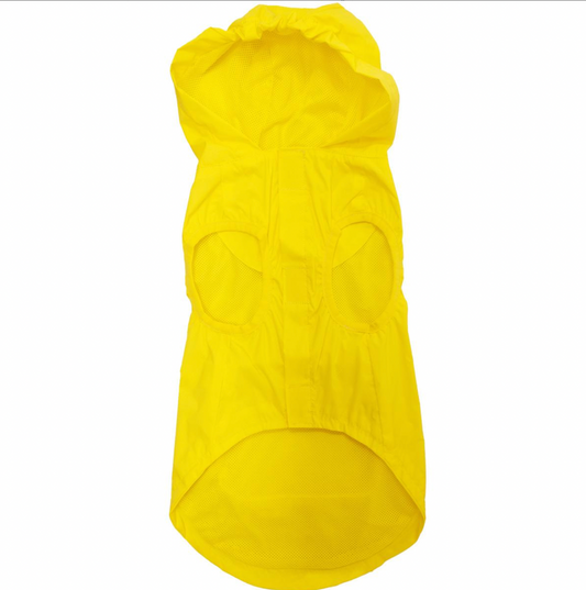 Packable Pet Raincoat - Yellow