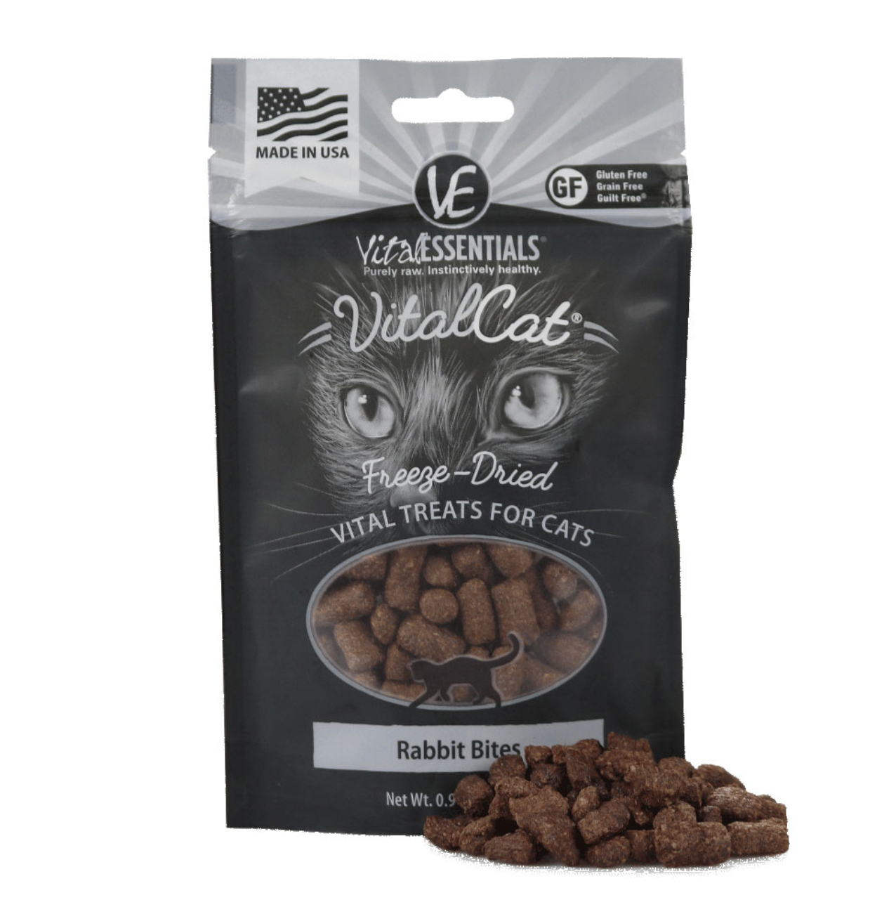 Vital Cat® Freeze-Dried Rabbit Bites Cat Treats, 0.9 oz by Vital Essentials