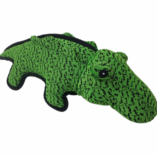 13" Farmhouse Crocodile Dog toy.