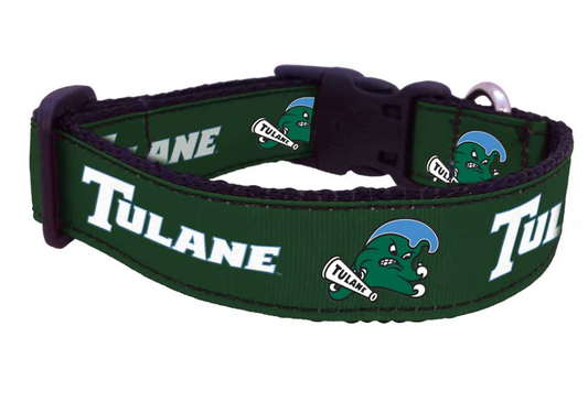 Tulane University  Green Wave  Dog Collar