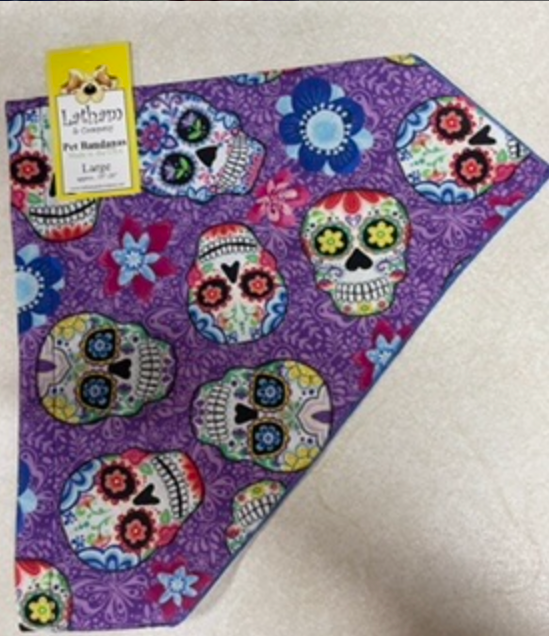 Day of the Dead Pet Bandana.