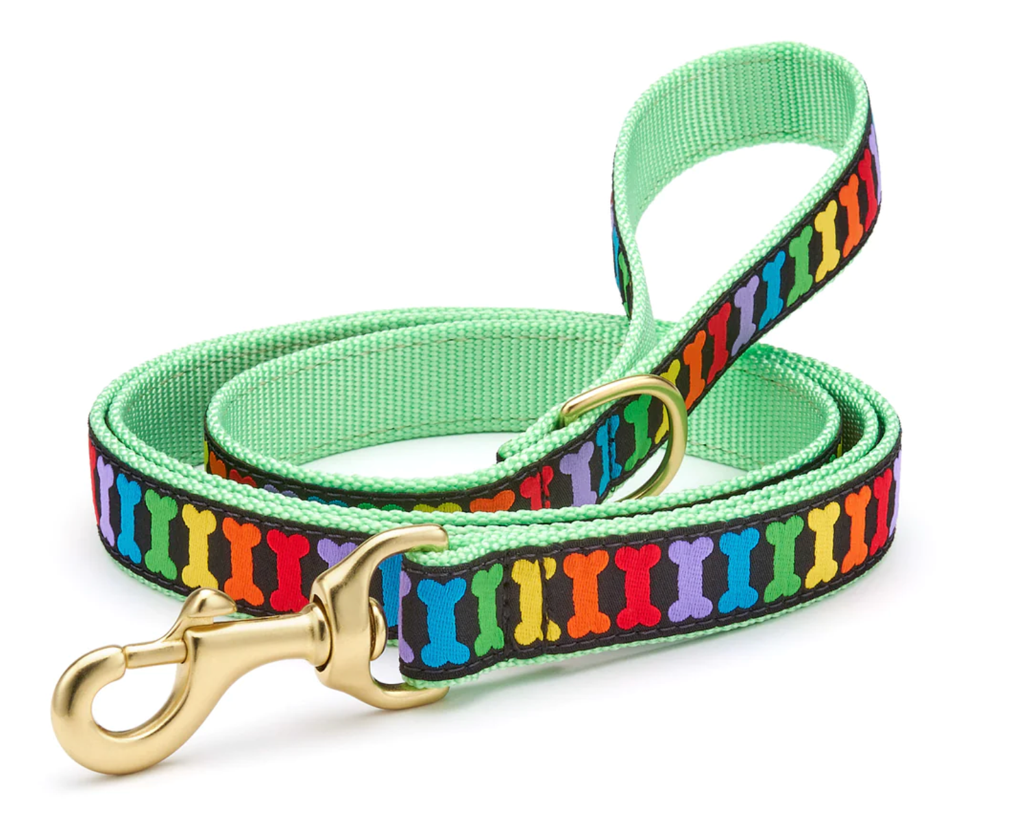 Rainbow Bones Dog Leads & Collars.