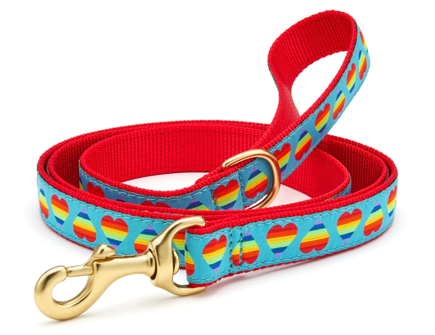 Rainbow Hearts Dog Leads & Collars.