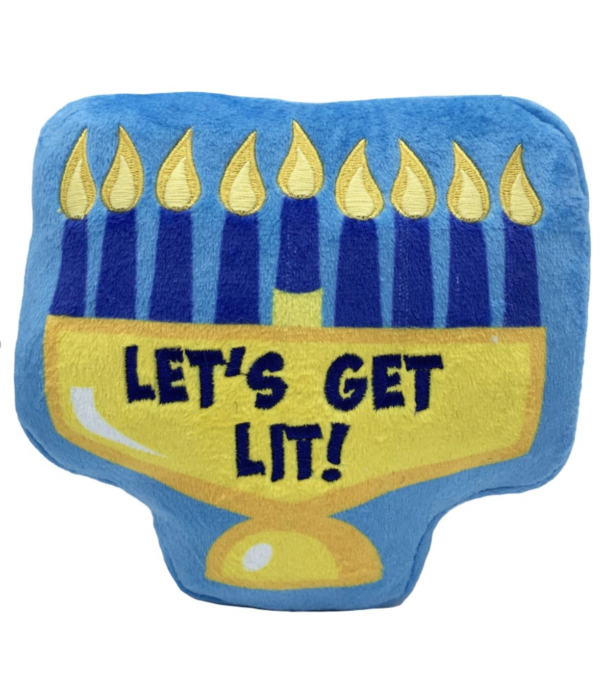 Let's Get Lit Menorah Dog Toy.