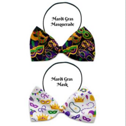 Mardi Gras Pet Bow Ties.