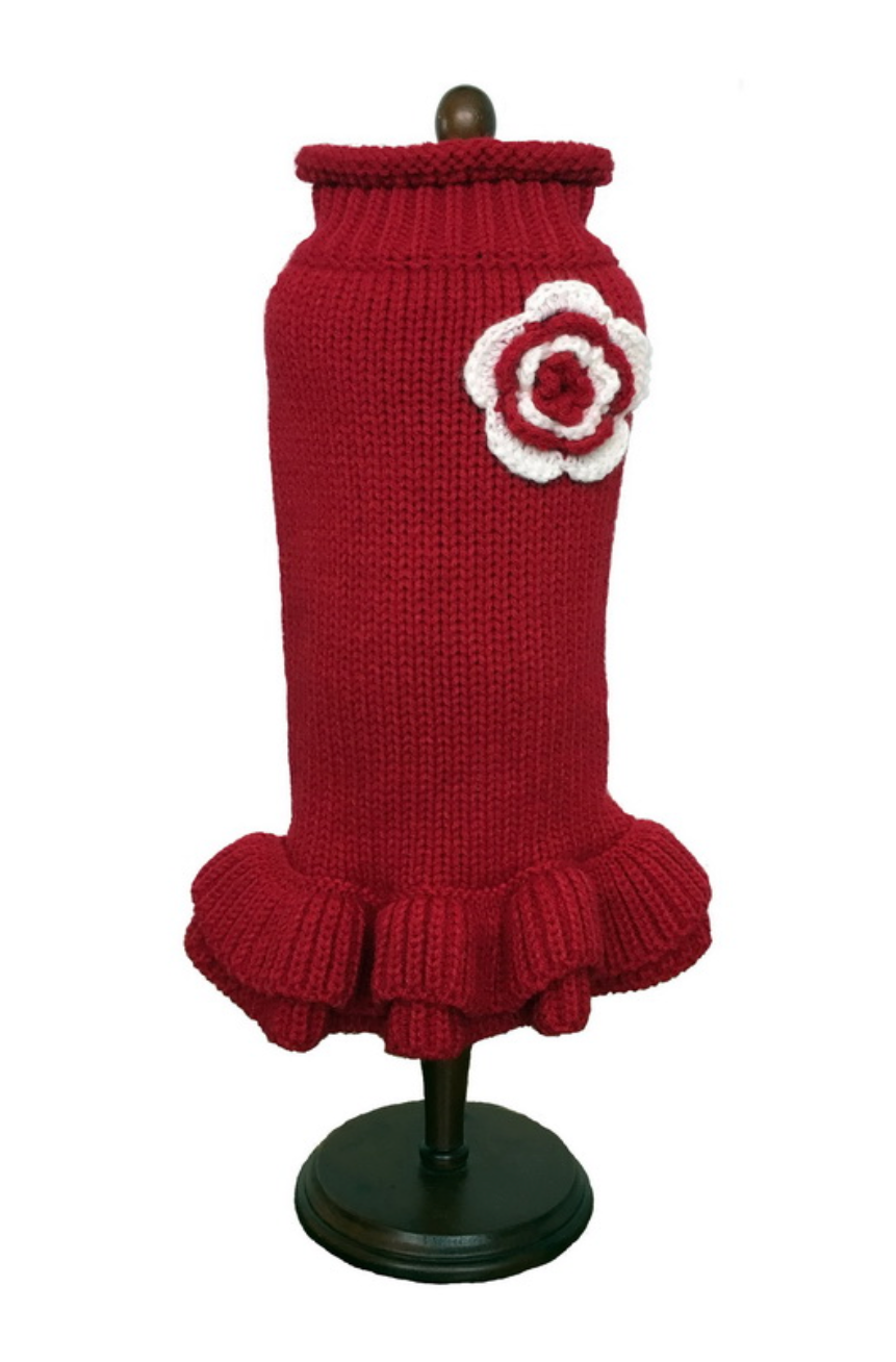 Red Dog Sweater Dress.