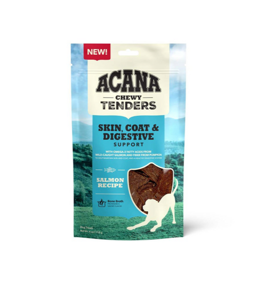 ACANA Chewy Tenders Salmon Recipe Jerky Dog Treats 4oz