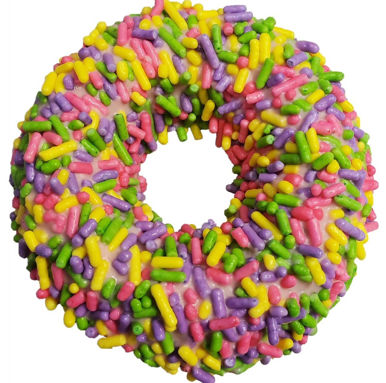 Gourmet Donut, spring / Jimmies Donut Dog Treat.