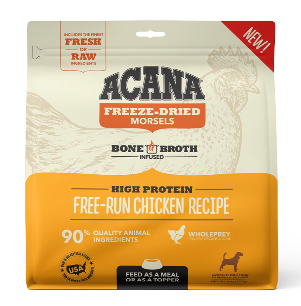 Acana® Morsels Free-Run Chicken Recipe Freeze-Dried Dog Food 8 Oz.