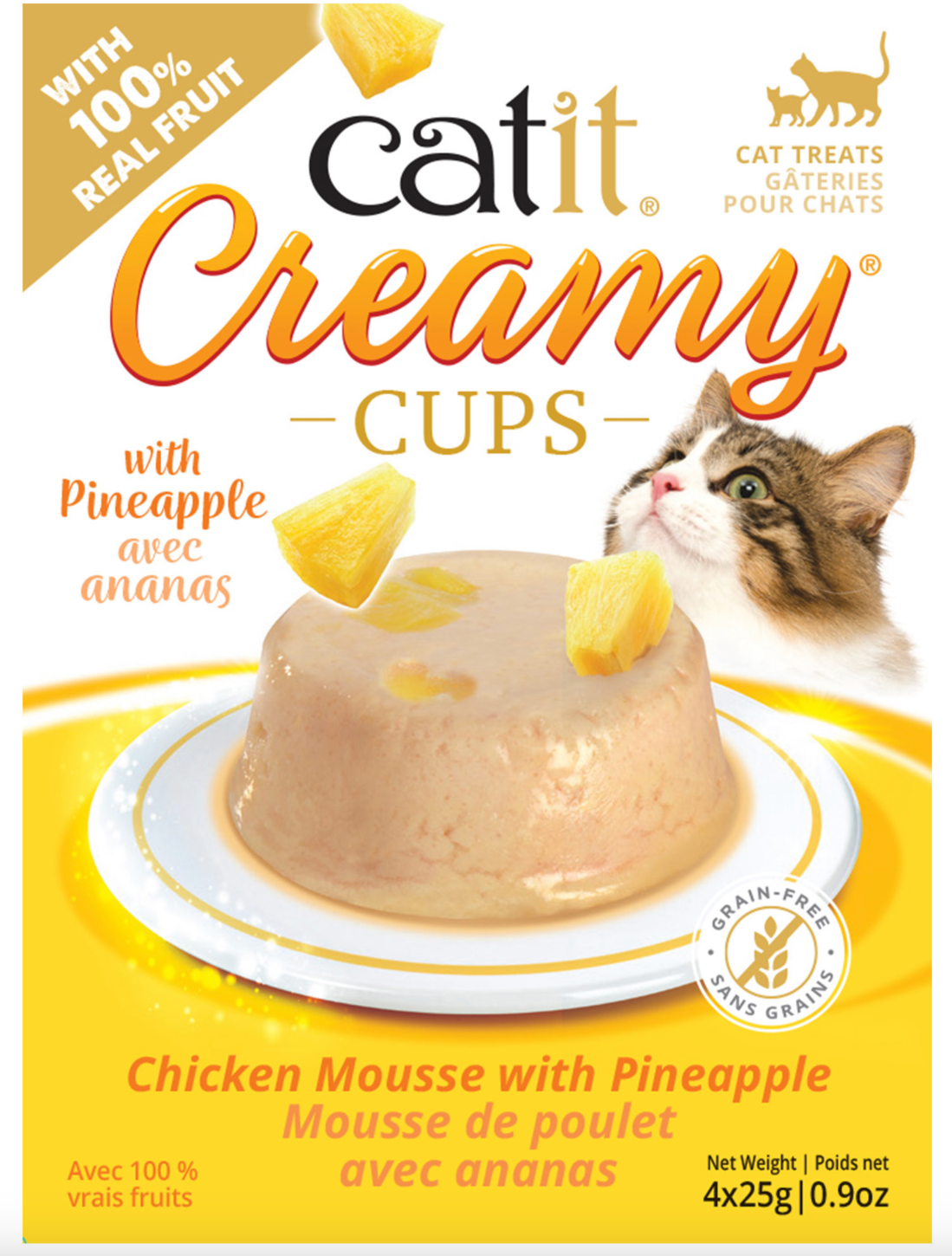 Catit Creamy Cups, Chicken & Pineapple.