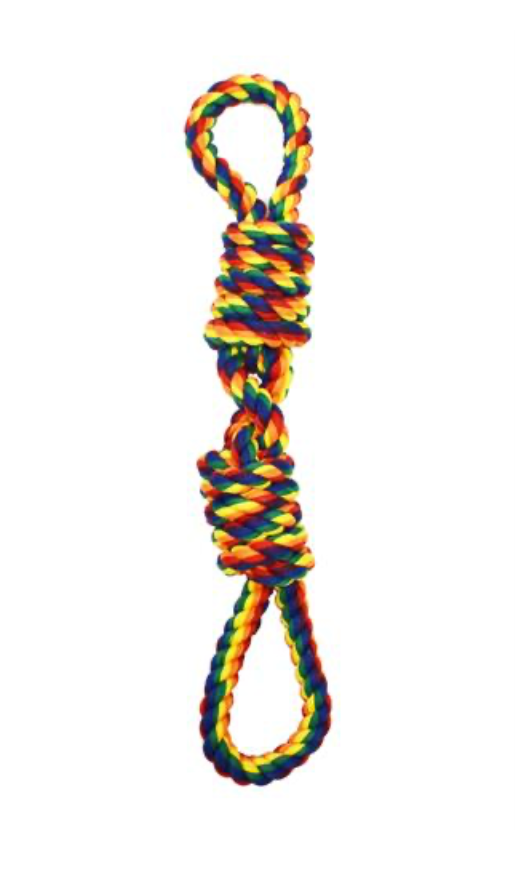 Rope With Handle Multi Color 20"