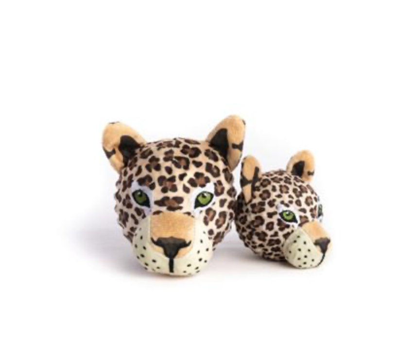 Leopard faball Squeaky Dog Toy.